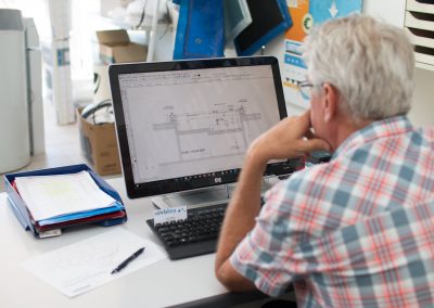 Etude technique et plan d'une piscine